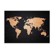 Awesome Maps - Weltkarte Kupfer